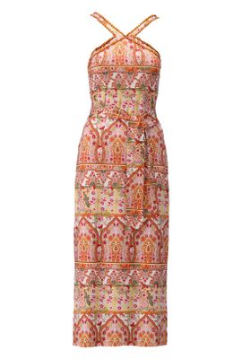 K Design - Multicolour Jurk, kralen & riem - Maat XL