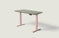 Desktronic HomeOne bureau - Zachtroze / Olijfgroen / 140x70 cm - thumbnail