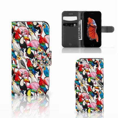 Apple iPhone 6 | 6s | Telefoonhoesje | Met pasjeshouder | Birds