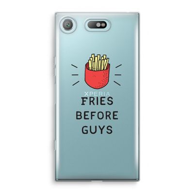 Fries before guys: Sony Xperia XZ1 Compact Transparant Hoesje