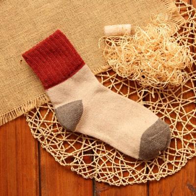 5 paren vrouwen winter Vintage konijn wollen sokken dikker warme vrouwelijke mode patchwork retro thermische katoenen sokken grootte: gratis grootte