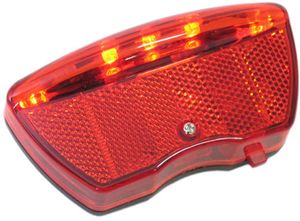 Ikzi Dragerachterlicht 5-led met sensor incl. batterijen
