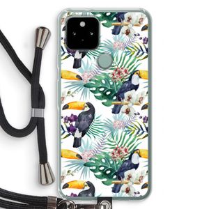 Tukans: Pixel 5 Transparant Hoesje met koord
