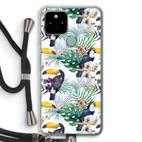 Tukans: Pixel 5 Transparant Hoesje met koord