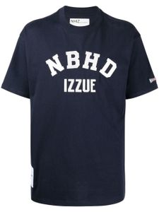 izzue t-shirt à logo brodé - Bleu