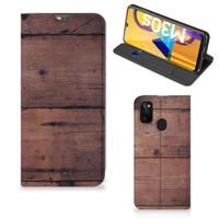 Samsung Galaxy M30s | M21 Book | Wallet Case | Old Wood