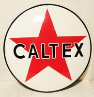 Caltex Logo Emaille Bord 50 cm