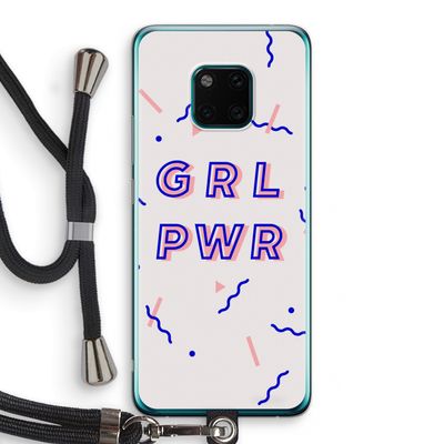 GRL PWR: Huawei Mate 20 Pro Transparant Hoesje met koord