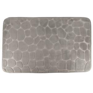 Tendance Badmat mat Pebble - microfiber - Memory Foam - lichtgrijs - 50 x 80 cm - antislip - badkame