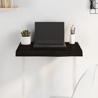 Tafelblad 60x40x(2-6)cm behandeld massief eikenhout donkerbruin