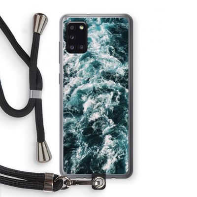 Zee golf: Samsung Galaxy A31 Transparant Hoesje met koord