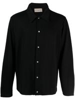 Officine Generale cardigan Brent double face en laine mélangée - Noir