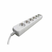 Stekkerdoos 6 voudig randaarde 5 meter 3x1.5mm²