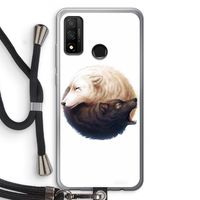 Yin Yang Wolves: Huawei P Smart (2020) Transparant Hoesje met koord