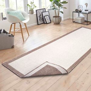 Loper Panama - 80x350cm - Taupe Modern Vloerkleed - 123vloerkleed.nl is de online webshop voor vloerkleden en woonaccessoires.