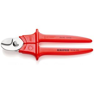 Knipex Kabelschaar ge‹soleerd, met kunststof gespoten, VDE-getest 230 mm - 9506230