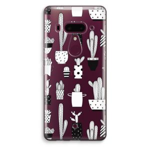 Cactusmotief: HTC U12+ Transparant Hoesje
