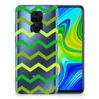 Xiaomi Redmi Note9 TPU bumper Zigzag Groen