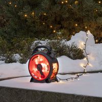 Konstsmide Kerstverlichting buiten - Lichtsnoer op kabelhaspel 7 meter - 100 LEDs - Amberkleurig - IP44 waterdicht