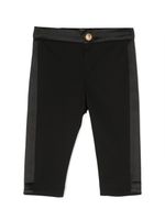 Balmain Kids pantalon à taille élastiquée - Noir