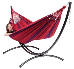 Hangmatset Familie Arc & Refresh Bordeaux - Colombiaanse - Rood - 200 kg - Tropilex