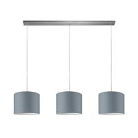 Hanglamp Beam 3L, E27, grijs Lampenkap, 25cm