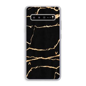 Gouden marmer: Samsung Galaxy S10 5G Transparant Hoesje