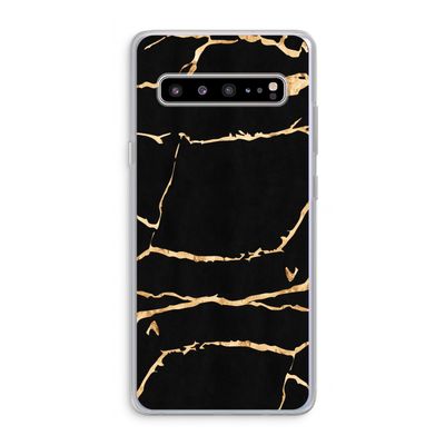 Gouden marmer: Samsung Galaxy S10 5G Transparant Hoesje