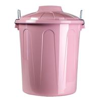 Plasticforte Afvalemmer met deksel - lichtroze - 21L - kunststof - 42,5 cm Plasticforte Afvalemmer met deksel - lichtroze - 21L - kunststof - 42,5 cm