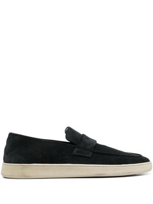 Officine Creative mocassins en daim à entaille penny - Noir