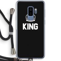 King zwart: Samsung Galaxy S9 Plus Transparant Hoesje met koord
