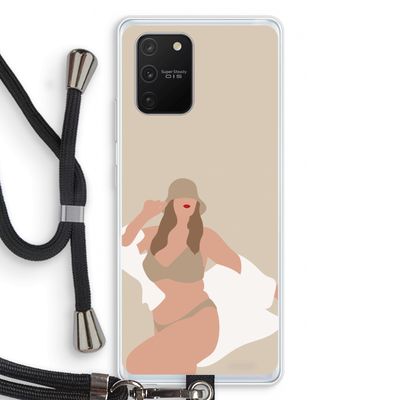 One of a kind: Samsung Galaxy S10 Lite Transparant Hoesje met koord