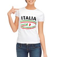 Shirts met vlaggen thema Italia dames - thumbnail