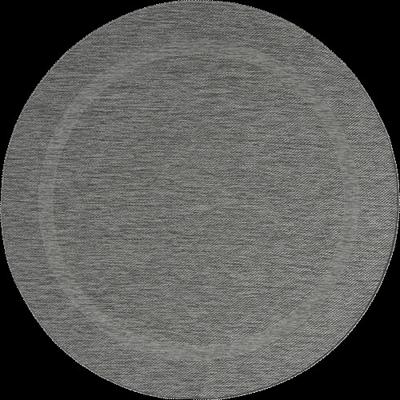 Karpet24 Sisal - Modern Laagpolig Vloerkleed voor Binnen & Buiten Antraciet-Ø 120 cm rond