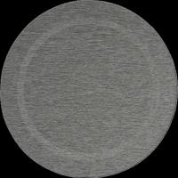 Karpet24 Sisal - Modern Laagpolig Vloerkleed voor Binnen & Buiten Antraciet-Ø 120 cm rond