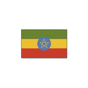 Gevelvlag/vlaggenmast vlag Ethiopie 90 x 150 cm   -