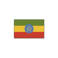 Gevelvlag/vlaggenmast vlag Ethiopie 90 x 150 cm   -