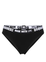 DSQUARED2 culotte à logo imprimé - Noir