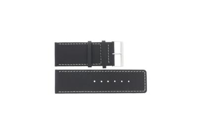 Horlogeband Universeel L110 Leder Zwart 30mm
