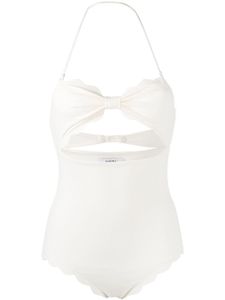 Marysia maillot de bain à bords festonnés - Blanc