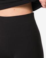 HEMA Licht corrigerende biker hoge taille naadloos katoen zwart (zwart)