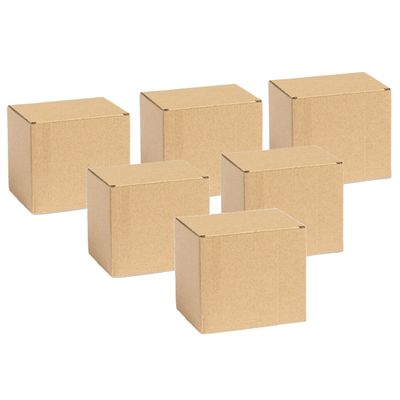 Opbergdoosje/geschenkdoosje - 10x - karton -bruin - 12 x 10,6 x 9 cm