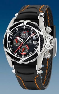 Horlogeband Festina F16272/A Rubber Zwart 22mm