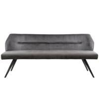 Fraaai - Diego eetkamerbank velvet 188 cm antraciet