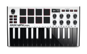 Akai MPK Mini MK3 MIDI toetsenbord 25 toetsen USB Zwart, Wit