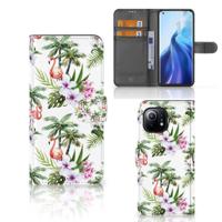 Xiaomi Mi 11 | Telefoonhoesje | Met pasjeshouder | Flamingo Palms