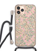 Sierlijke bloemen: iPhone 11 Pro Transparant Hoesje met koord Sierlijke bloemen: iPhone 11 Pro Transparant Hoesje met koord