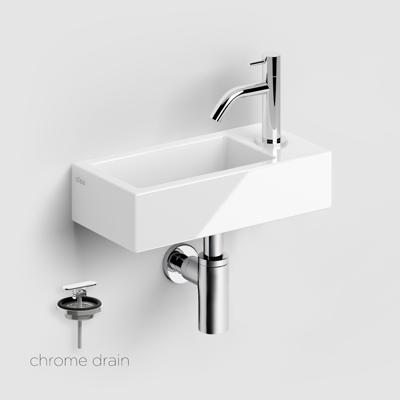 Fonteinset Clou Flush 3 Incl. Toebehoren 9x36 cm Glanzend Wit Clou