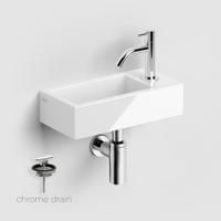 Fonteinset Clou Flush 3 Incl. Toebehoren 9x36 cm Glanzend Wit Clou
