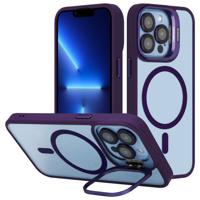 Cadorabo Hoesje geschikt voor Apple iPhone 13 PRO Case in Paars geschikt voor MagSafe met cameralensbescherming